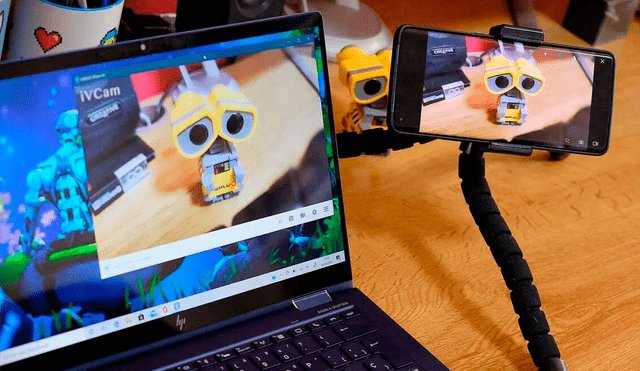 Gracias a una app, podrás utilizar tu smartphone en vez de la webcam de tu PC para tus reuniones virtuales. Foto: Computer Hoy