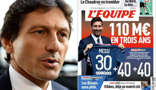 El PSG, con Lionel Messi, se medirá ante el Lyon por la sexta fecha de la Ligue 1. Fotos: AFP/captura de L'Equipe