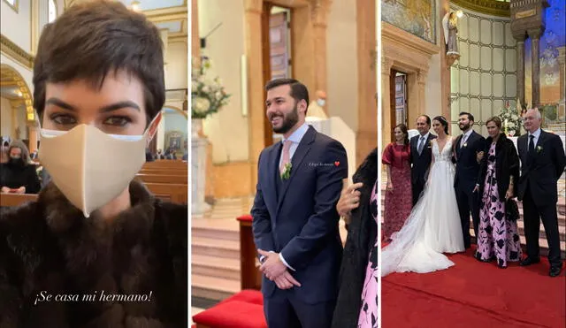 Anahí De Cárdenas compartió con sus seguidores de Instagram el matrimonio de su hermano José. Foto: composición/Instagram/Anahí de Cárdenas