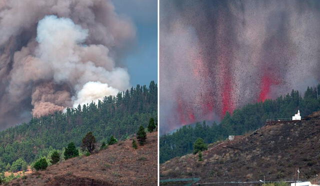 El Instituto Geográfico Nacional y el Instituto Volcanológico de Canarias venían registrando desde el 11 de septiembre una importante acumulación de miles de pequeños terremotos en el entorno de la Cumbre Vieja. Foto: AFP