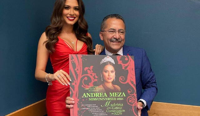 Andrea Meza fue presentada como la nueva embajadora de la comisión. Foto: Andrea Meza/ Instagram