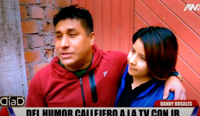 Danny Rosales se conmovió por las palabras que le dedicó su hija, quien expresó su amor por no descuidarla y llenarle de atención. Foto: captura/ATV