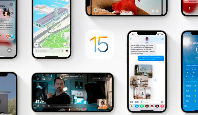 iOS 15 es compatible desde los iPhone 13 hasta los iPhone 6s. Foto: Apple