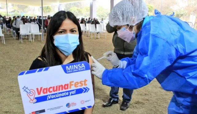 Vacunación en Perú se encuentra en los grupos etarios de 25 años a más. Foto: Minsa