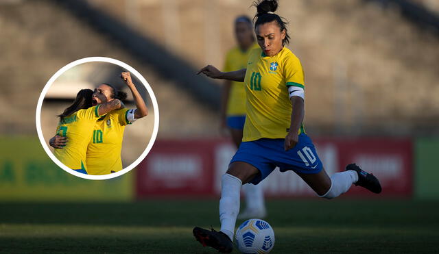 Marta suma 117 goles con la selección brasileña. Foto: Seleção Feminina de Futebol