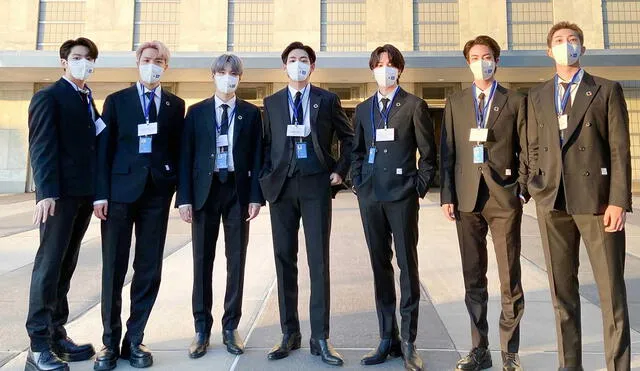 Los miembros de BTS posan en exteriores de la sede de la ONU. Foto: BIGHIT/Twitter | Video: ONU/Unicef