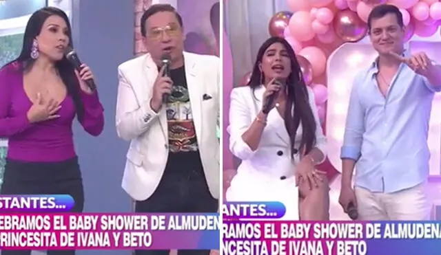 Ivana Yturbe celebró el baby shower de su hija junto a Beto Da Silva. Foto: captura de América TV
