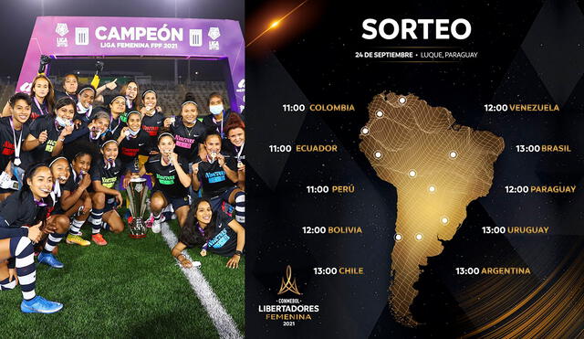 Alianza Lima será el único represente peruano en el certamen. Foto: composición/ Alianza Lima Femenino/ Conmebol