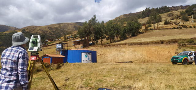 Los topógrafos del GRLL rectificaron el área destinada al nosocomio de Tayabamba. Foto GRLL