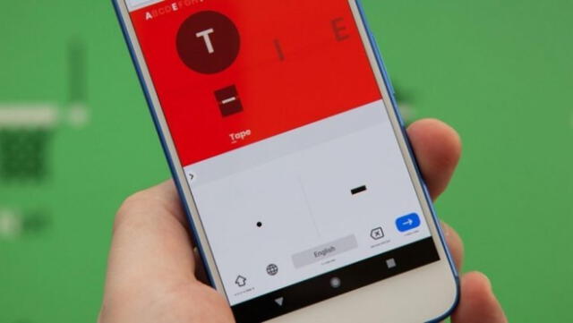 La opción de código Morse te permitirá escribir tus búsquedas con rayas y puntos. Foto: Google