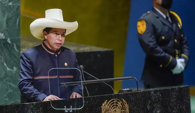 Pedro Castillo condenó, una vez más, el terrorismo. Foto: AFP