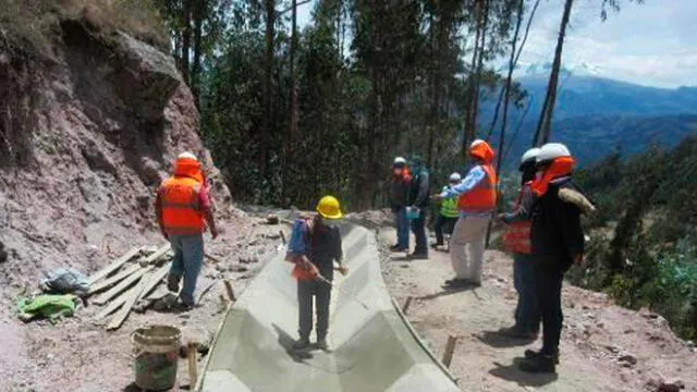 El Midagri reinició trabajos de canal de riego en Carhuaz. Foto: Agro Rural