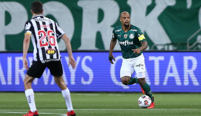 Palmeiras empató con Atlético Mineiro en el Allianz Parque por la Copa Libertadores 2021. Foto: Twitter Conmebol