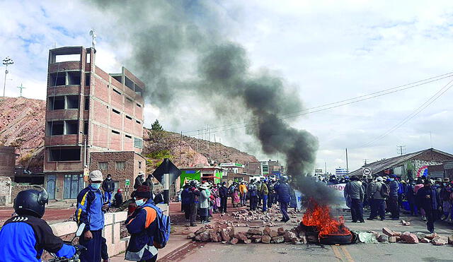 Paro. Población se volcó a las calles en protesta. Foto: Juan Carlos Cisneros/ La República