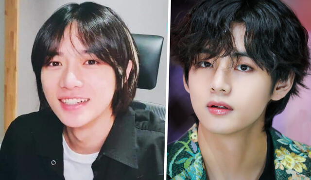 Beomgyu y Taehyung son compañeros de la agencia BIGHIT MUSIC. Foto: composición VLive/Naver