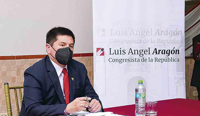 El congresista cusqueño Luis Ángel Aragón negó ser parte de ´Los Niños´. Foto: Congreso