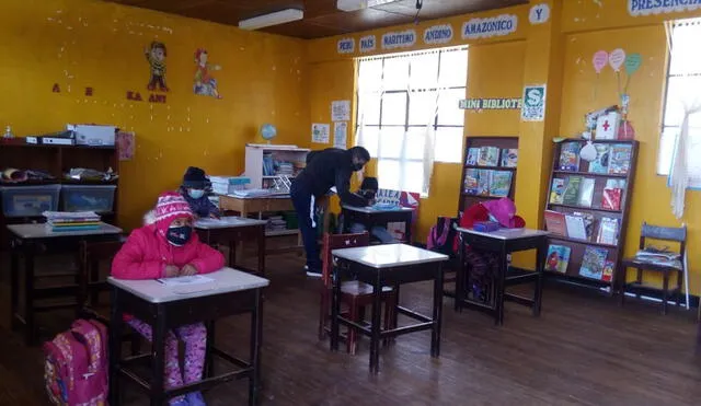Alumnos acudirán al centro educativo dos veces a la semana. Foto: Dirección de Educación Tacna