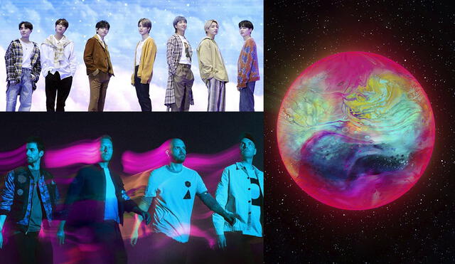 BTS y Coldplay: canción "My universe" se escuchará por primera vez a las 11 p .m. del jueves 23 (Perú). Foto: composición/BH/Parlophone