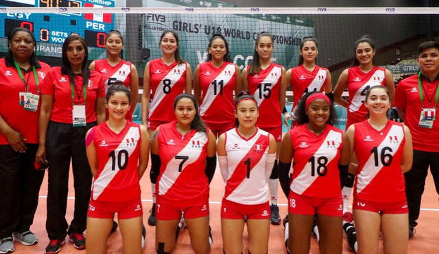 La sub-18 femenina viene disputando el Mundial de la categoría en México. Foto: FPV