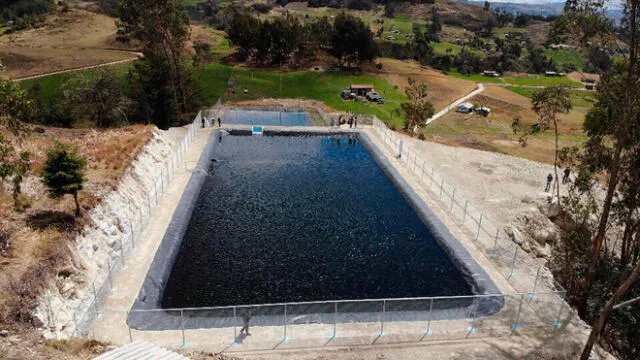 Reservorio beneficiará a productores del caserío de Barrojo en Baños del Inca. Foto: Yanacocha.