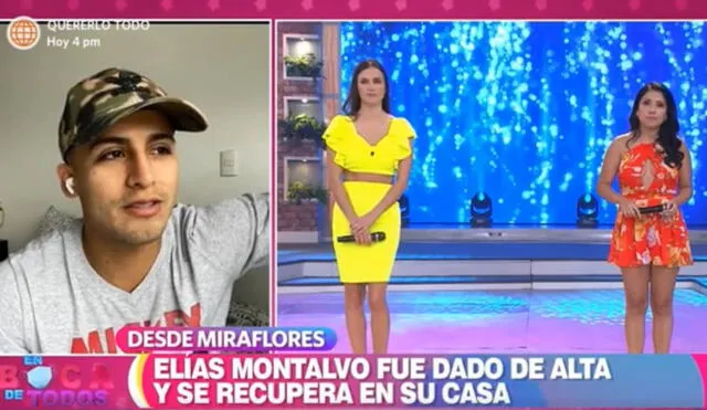 Elías Montalvo habló sobre su accidente tras ser dado de alta. Foto: captura de América TV