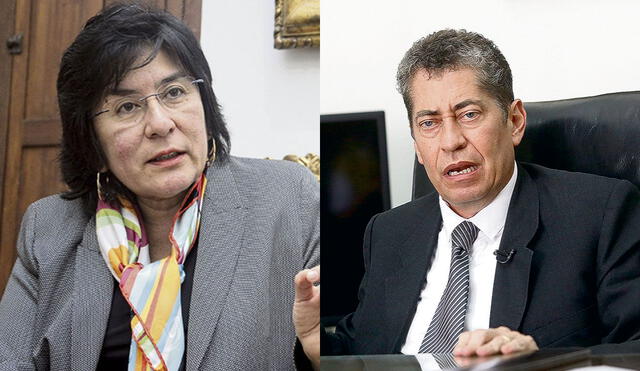 Marianella Ledesma y Eloy Espinosa-Saldaña, magistrados del Tribunal Constitucional (TC). Foto: composición/La República