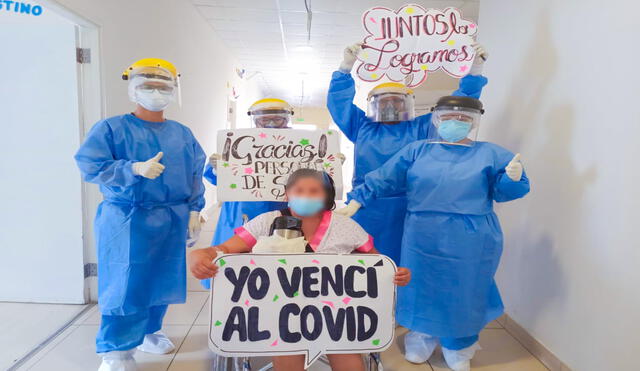 Ocho nuevas altas médicas por COVID-19 se registraron a nivel regional. Foto: Hospital Hipólito Unanue