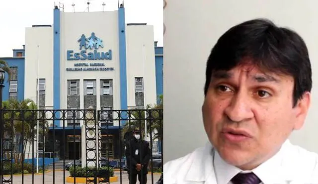 Miranda tendrá funciones de dirección en hospital Guillermo Almenara, donde lo suspendieron tras la acusación. Foto: composición