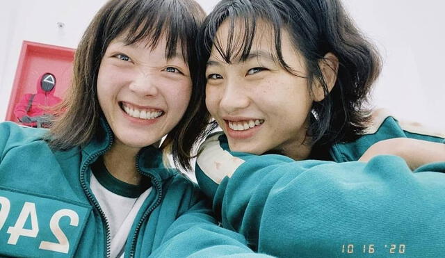 Lee Yoo Mi y Jung Ho Hyeon, actrices de El juego del calamar. Foto: Netflix