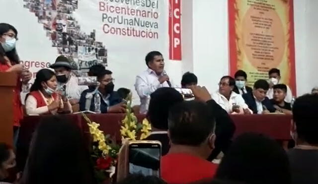 Jaime Quito participa en evento organizado por Perú Libre. Foto: La República