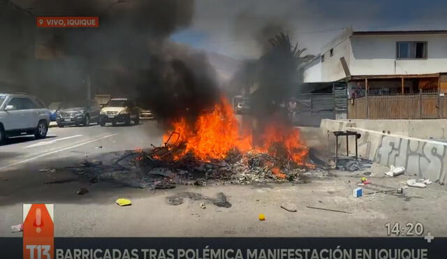 Iquique lleva varios días de tensión ante el auge de migrantes en Chile. Foto: captura de video/T13
