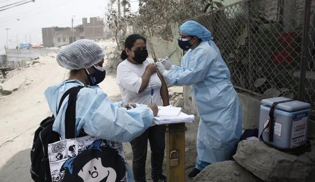 Las brigadas de salud siguen recorriendo los distritos de Lima para inocular contra el nuevo coronavirus. Foto: Antonio Melgarejo