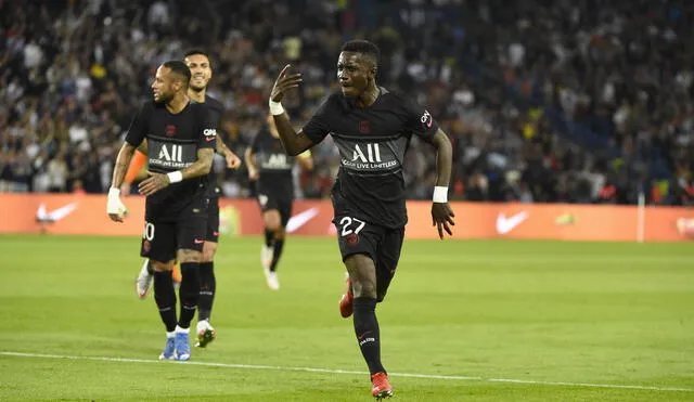 Idrissa Gueye marcó el 1-0 parcial en el primer tiempo. Foto: twitter PSG