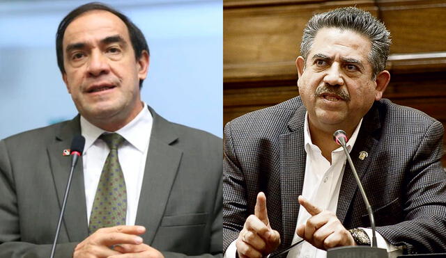 Yonhy Lescano y Manuel Merino forman parte del partido político Acción Popular. Foto: composición La República