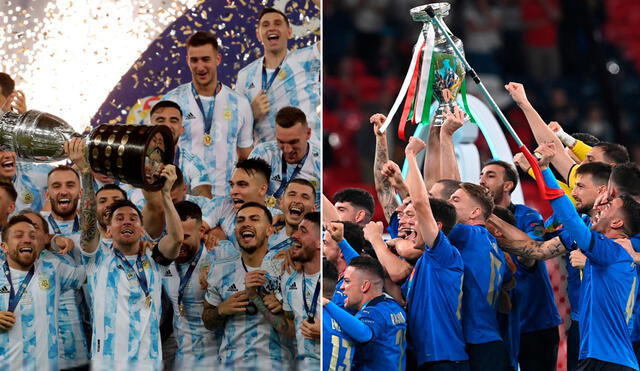 Argentina e Italia se coronaron venciendo a su rival de la final en su propio estadio. Foto: composición/EFE