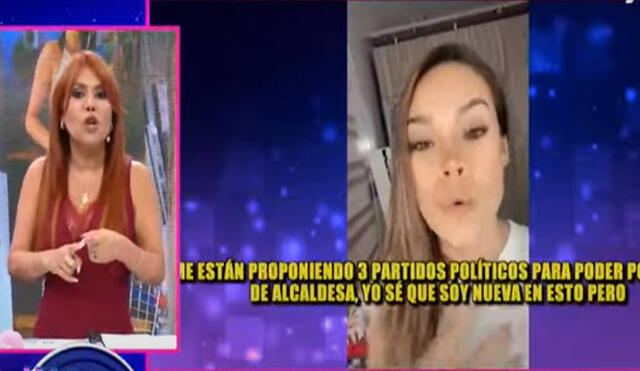 Magaly Medina señala que Jossmery Toledo no conoce la realidad de SJL. Foto: captura ATV
