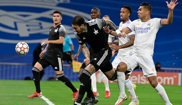 Dulanto terminó el partido jugando ante el Real Madrid como capitán. Foto: AFP