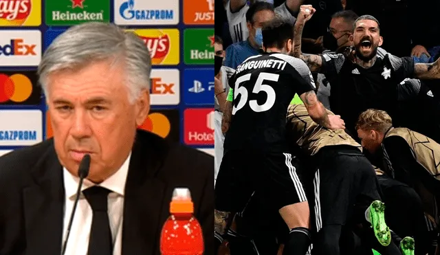 Carlo Ancelotti sostuvo que su equipo no tuve suerte de cara al arco rival. Foto: Champions League