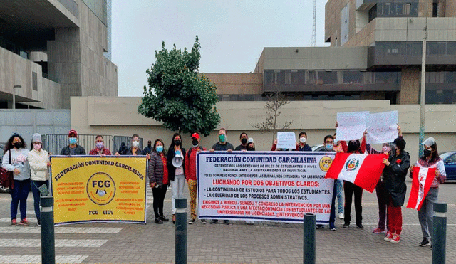 Estudiantes piden celeridad en su caso. Foto: difusión