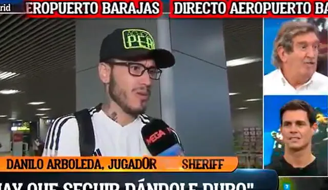 Gustavo Dulanto conversó con el programa español en el aeropuerto madrileño. Foto: El Chiringuito