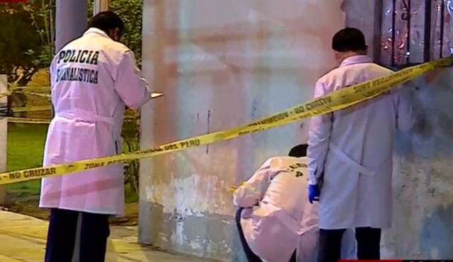 El cuerpo de criminalística de la PNP sigue con las investigaciones en Bellavista. Captura: Panamericana Tv