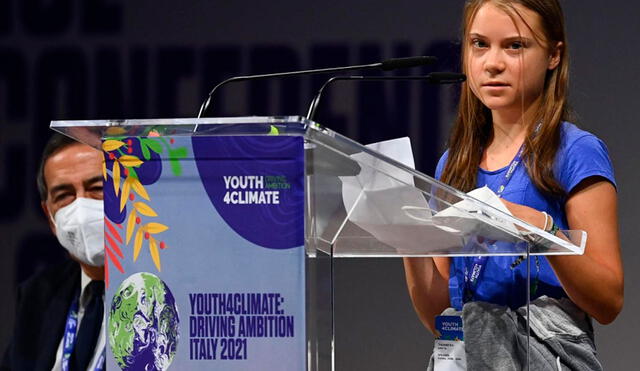 Thunberg recordó que "la ciencia no miente" y que "las emisiones siguen creciendo" ante los cerca de 400 jóvenes de todo el mundo. Foto: CNN / Video: YouTube