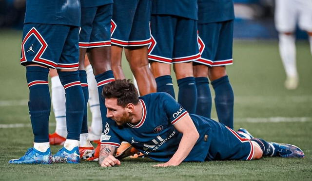 Lionel Messi anotó su primer gol con el PSG en la victoria 2-0 ante el Manchester City. Foto: ESPN.