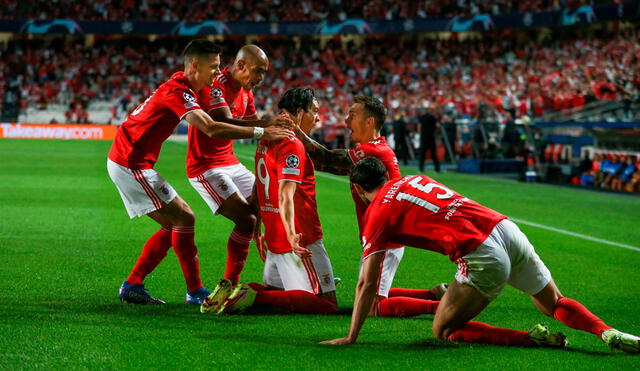 Benfica sumó cuatro puntos y es segundo en su grupo. Foto: EFE