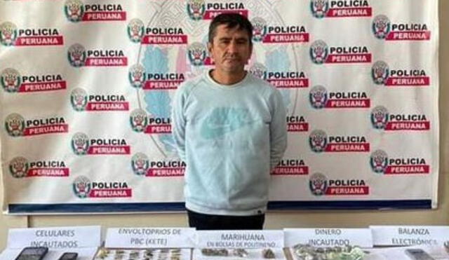 El sujeto fue detenido en la intersección de las calles Daniel Alcides Carrión y Ancash en Pacasmayo. Foto: PNP
