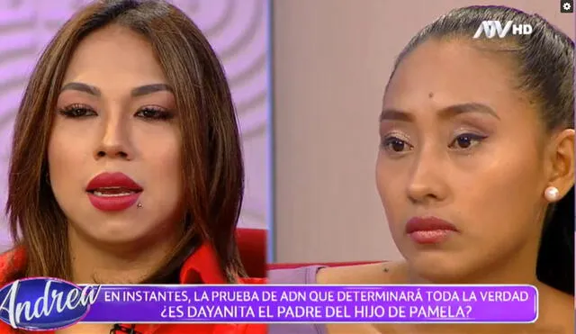 Pamela Gómez admite que Dayanita podría tener un hijo con ella. Foto: captura de ATV