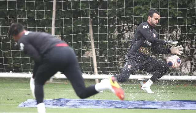 Selección peruana: José Carvallo viene entrenando en la Videna previo a las Eliminatorias. Foto: FPF