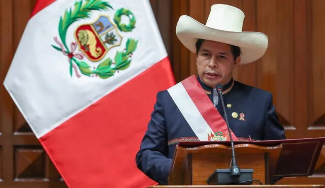 Pedro Castillo juró como presidente del Perú este 28 de julio. Foto: Presidencia