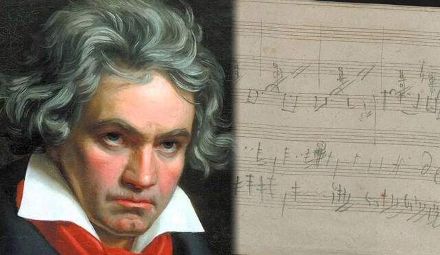 La décima sinfonía de Beethoven nunca fue terminada y apenas se conservaron algunos garabatos y bosquejos musicales. Foto: RTVE/Beethoven House Museum