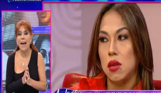 Magaly Medina lamentó el desenlace de la historia de Dayanita y su supuesto hijo. Foto: captura ATV